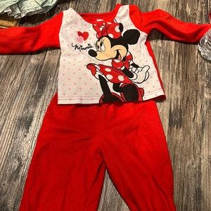 Girls Minnie Mouse Pj Set